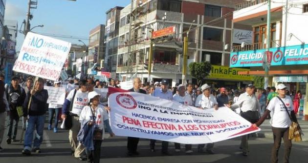 Convocan en Chimbote a marcha ciudadana para exigir la captura de exalcaldes sentenciados por corrupción