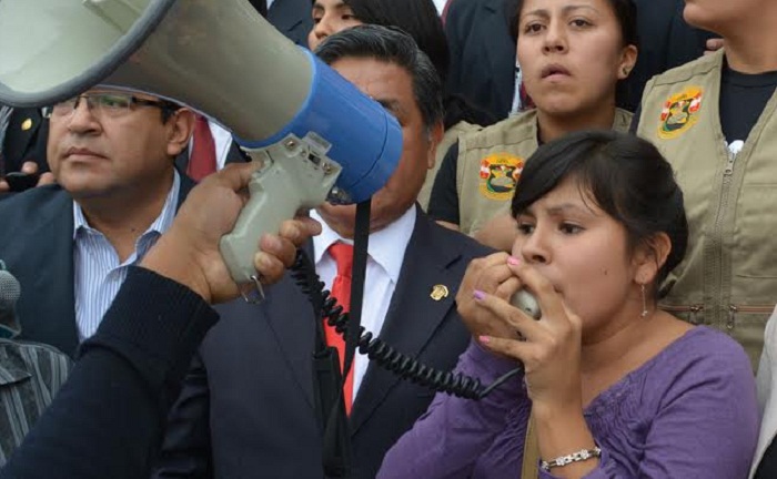 Fiorela Nolasco: “Yo no me iré de aquí hasta que se haga justicia”