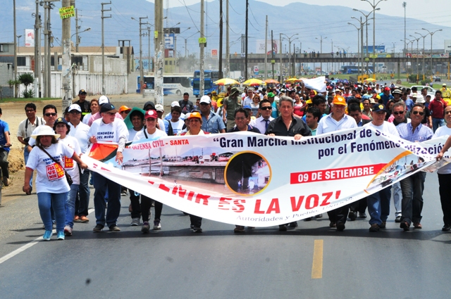 Autoridades, gremios y el pueblo se pusieron de pie para pedir presupuesto para Áncash por fenómeno El Niño