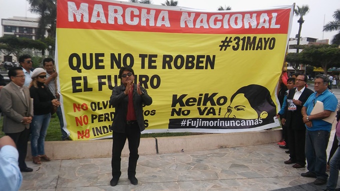 Colectivos y organizaciones de la sociedad marchan mañana contra Keiko en Chimbote