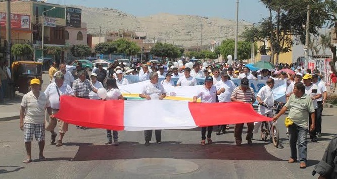 Casma: Más de 2 mil pobladores se volcaron a las calles para pedir que cese la violencia