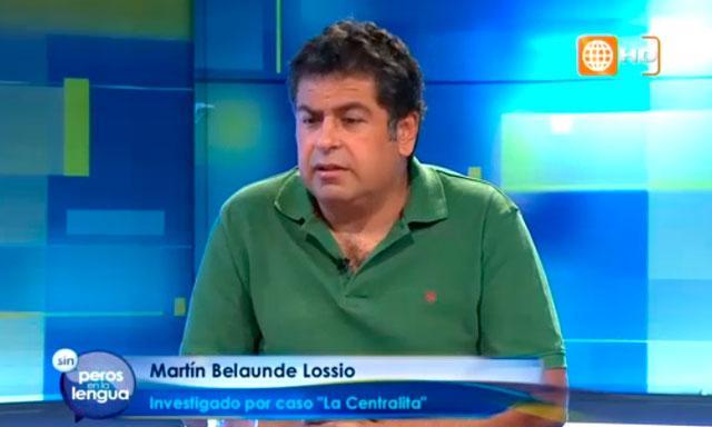 "Pongo las manos al fuego por César Álvarez en el caso de Nolasco", afirma Martín Belaúnde