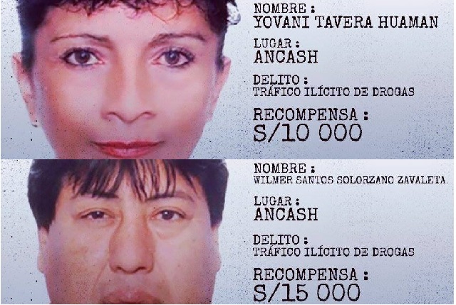 Incluyen en “Los Más Buscados” a dos vendedores de droga de Chimbote y Nuevo Chimbote