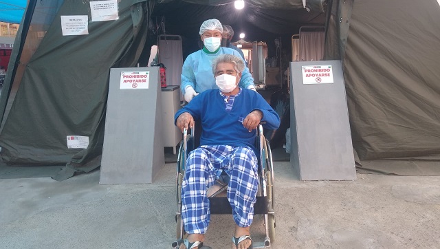 Mecánico de 70 años venció al covid-19 en Hospital La Caleta de Chimbote