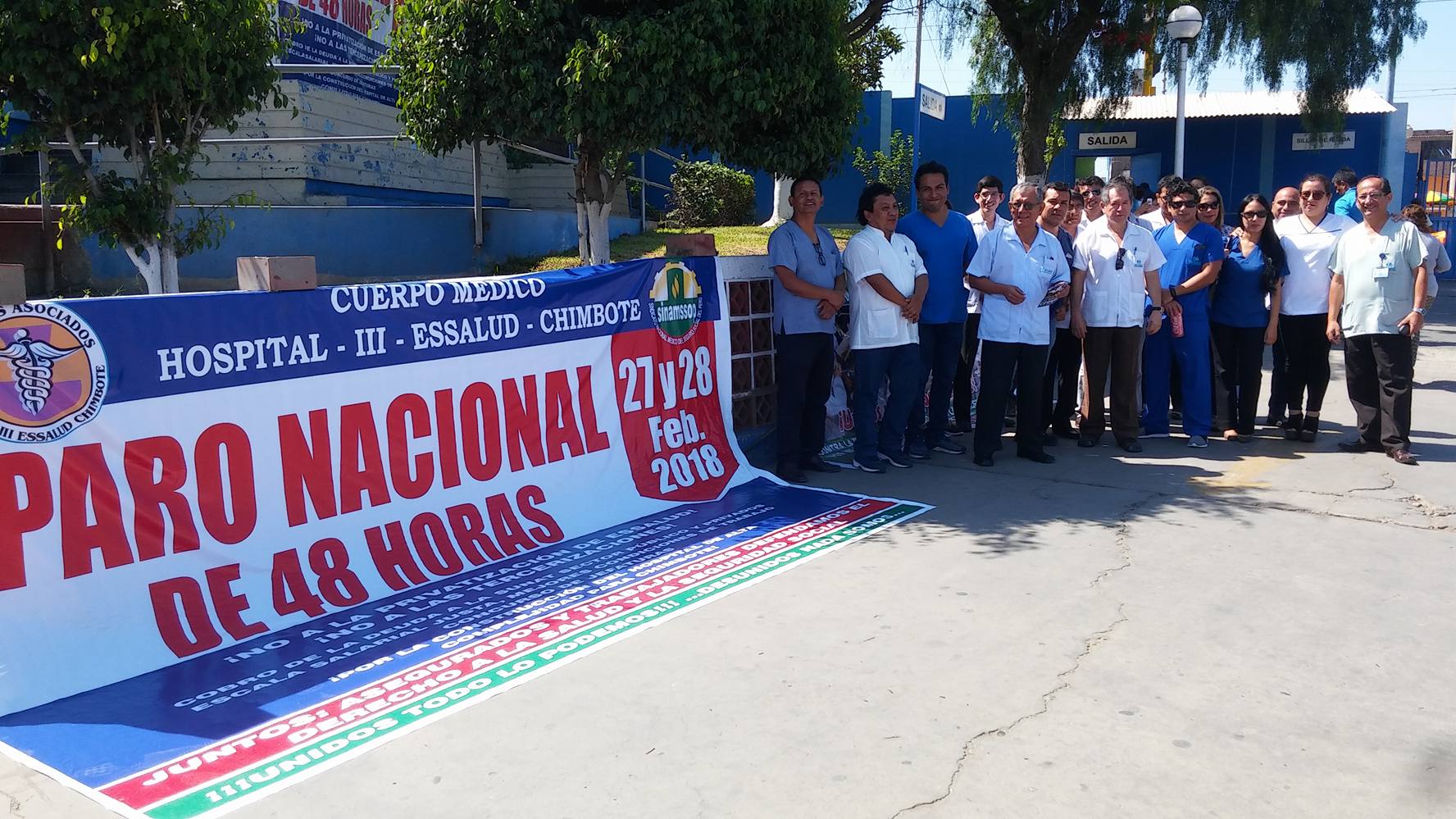 Chimbote: se restringe atención en EsSalud por paro de 48 horas que acatan los médicos 
