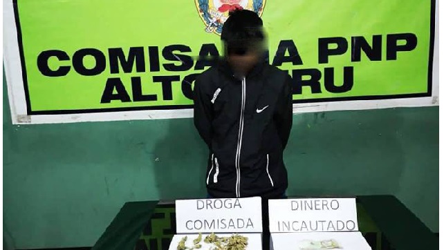 Intervienen a menor de 16 años con marihuana en Chimbote.