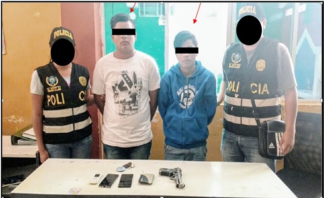En tenaz persecución atrapan a 2 menores asaltando a mano armada a asesor de financiera en Chimbote