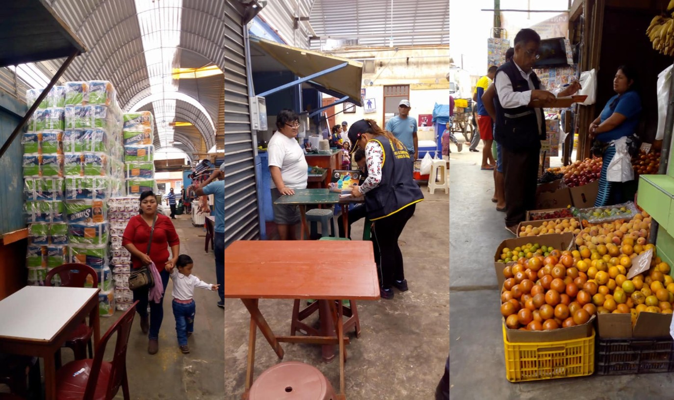 Veinte puestos de diferentes mercados de Chimbote fueron multados por ocupar pasadizos