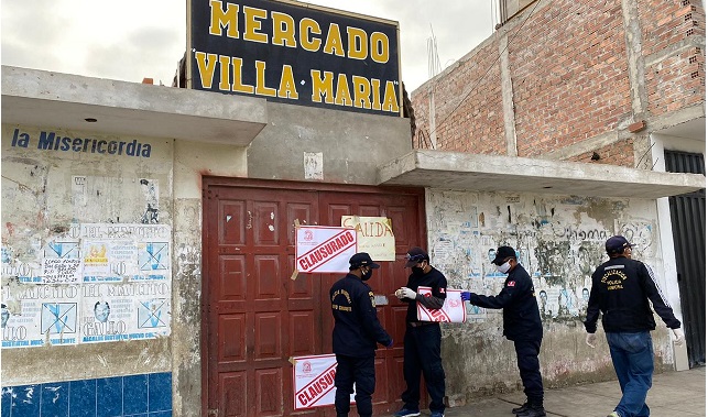Municipio de Nuevo Chimbote clausura temporalmente mercado Villa María ante casos de Covid-19