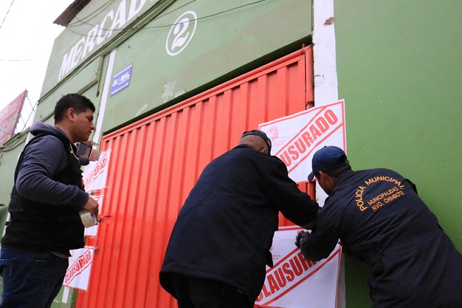 Nuevo Chimbote: clausuran temporalmente mercado de Buenos Aires