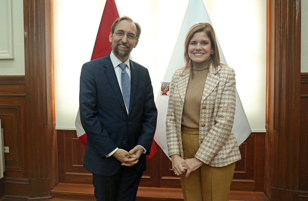 Mercedes Aráoz se reunió con Alto Comisionado de Naciones Unidas para Derechos Humanos