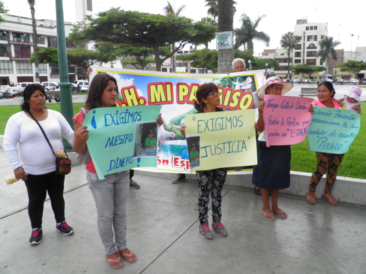 Chimbote: moradores de “Mi Paraíso” denunciaron haber sido estafas por teniente gobernadora