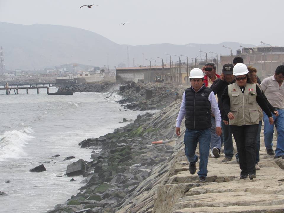 Chimbote: recepcionan obra de enrocado en “La Libertad” con inversión de más de 1 millón de soles