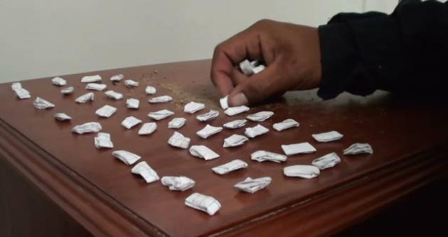 Intervienen en “Villa Hermosa” de Nuevo Chimbote a sujeto apodado Marín” con 394 ketes de PBC