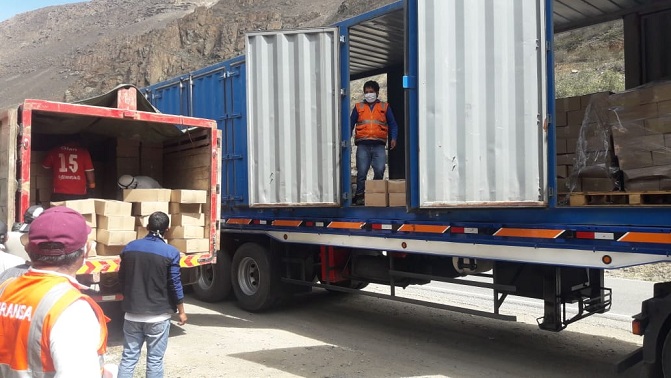 Minera realiza segunda entrega de víveres a familias vulnerables en Áncash