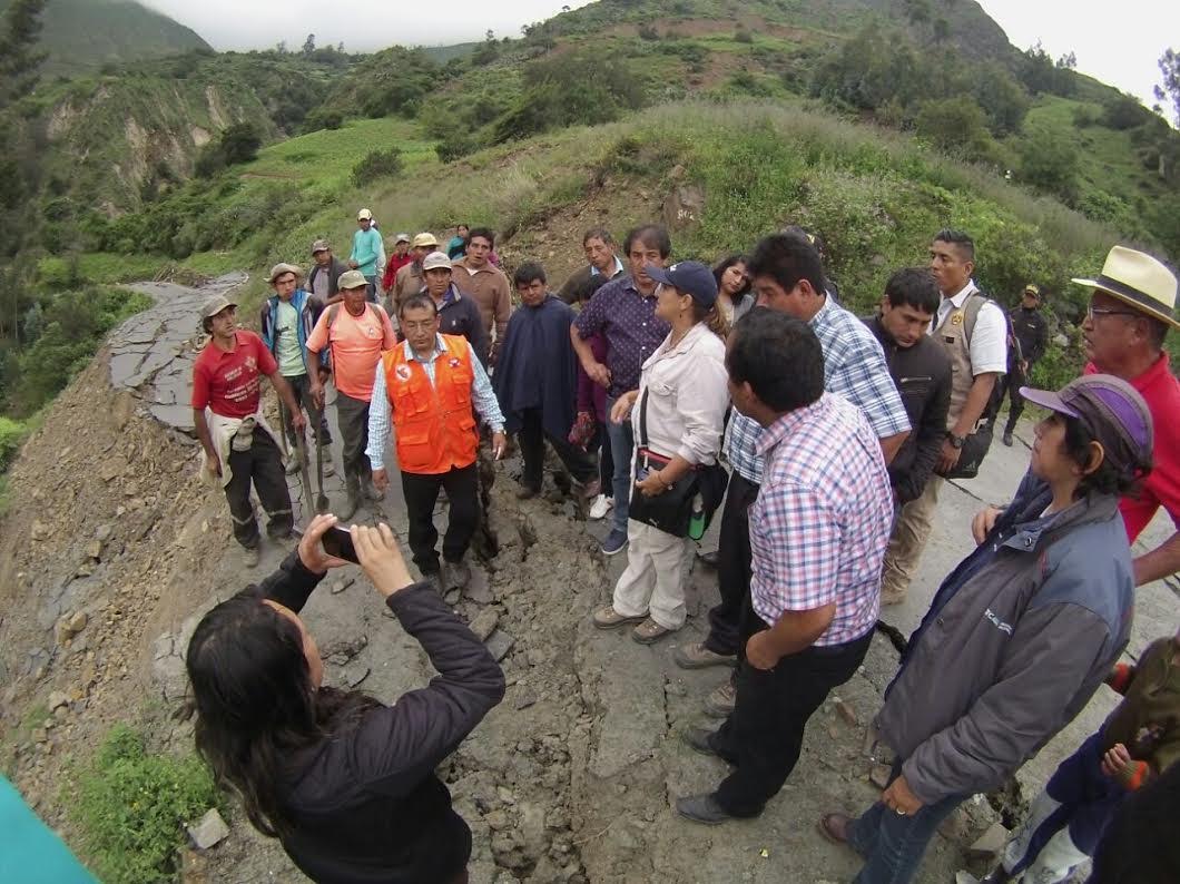 Pallasca: ministra de Justicia coordinó acciones para superar daños provocados por huaicos