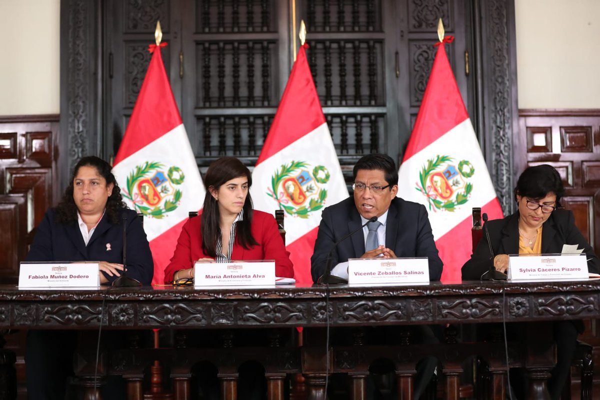 Perú conmemora Día Internacional de la Mujer con participación femenina en 50% del gabinete ministerial