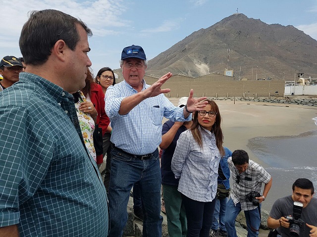 Ministro de la Producción recorrió hoy desembarcaderos de Los Chimus, Samanco y Chimbote