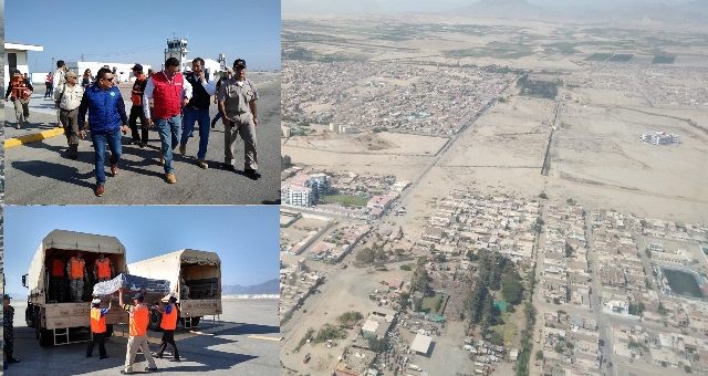 Ministros sobrevolaron zonas de emergencia en costa de Áncash y anunciaron 24 millones de soles de inversión en ríos