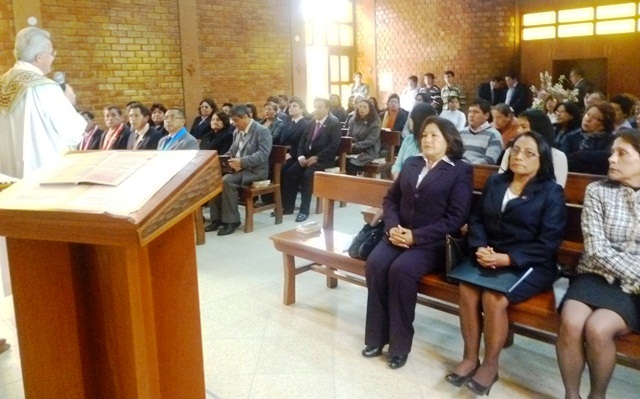 Nuevas autoridades UNS participaron de misa antes de inicio de gestión