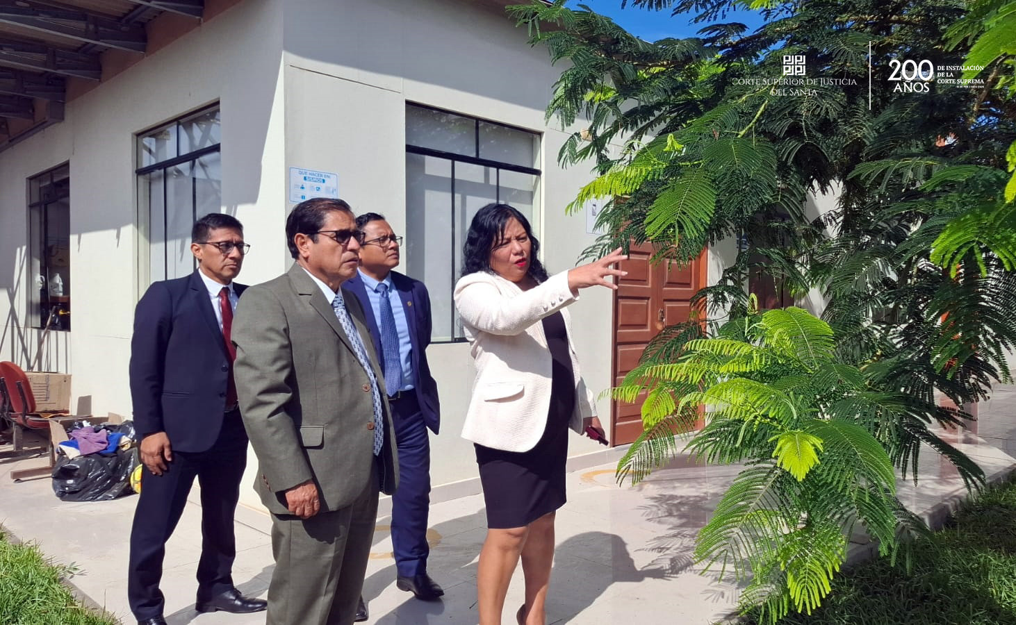  Presidente de la CSJSA realiza visita de trabajo al Módulo de Justicia de Huarmey