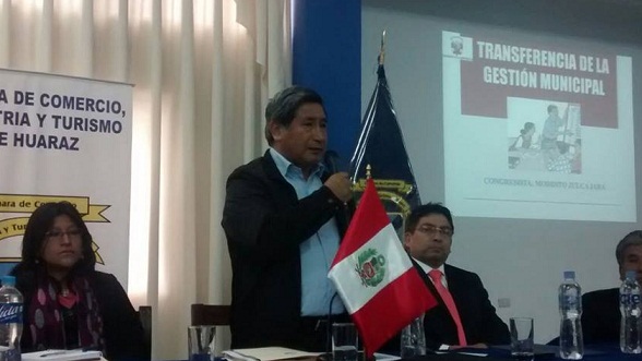 Congresista Modesto Julca se reunió con autoridades electas de Áncash