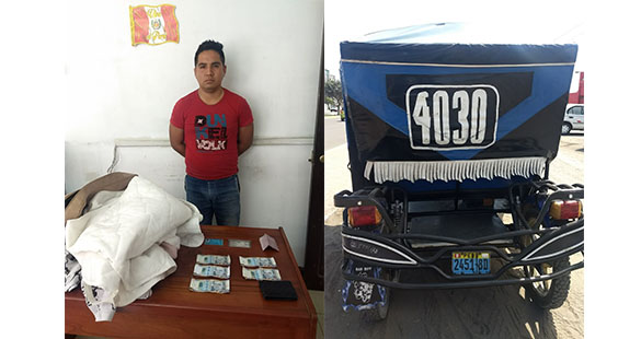 Nuevo Chimbote: mototaxista huye con maletas y dinero de pasajera