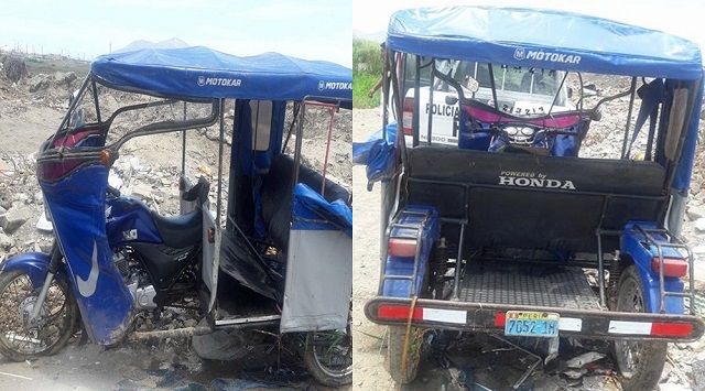 Chimbote: Intervienen a menor de edad por robar mototaxi que fue hallada en río Lacramarca 