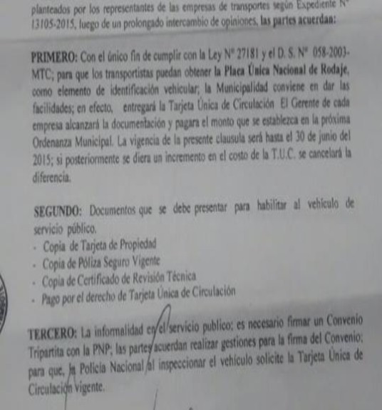 Chimbote: Multas por infracción de tránsito no sería impedimento para obtener tarjeta de circulación