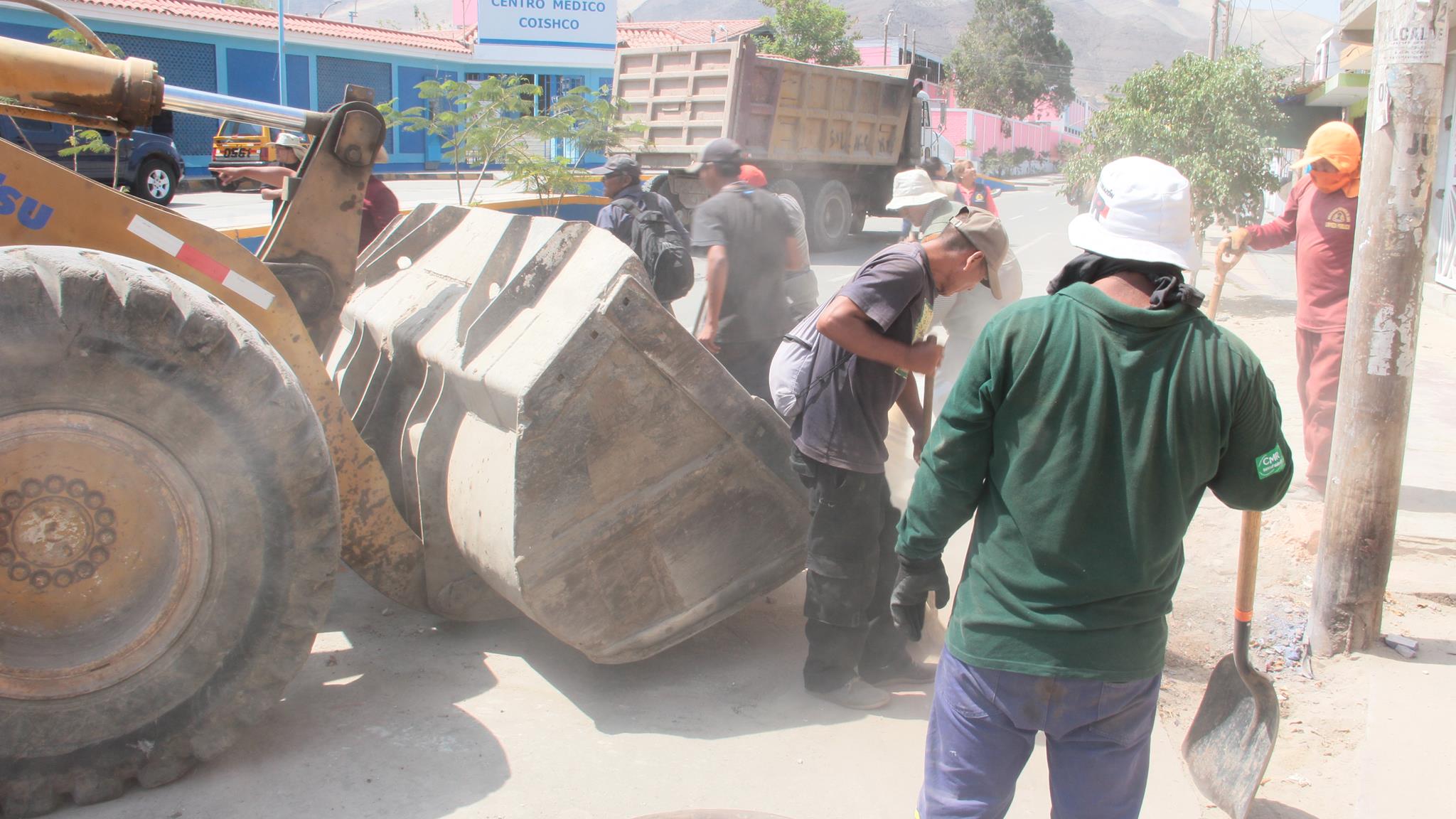 La MPS inicia labores de limpieza en calles del distrito de Coishco 