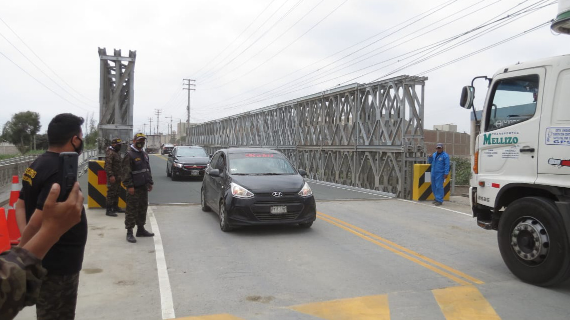 Reabren tránsito en puente Coishco garantizando intercambio comercial en el norte del país   