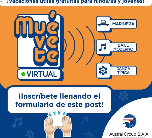 Austral Group realizará talleres de vacaciones útiles “Muévete 2022” en Coishco