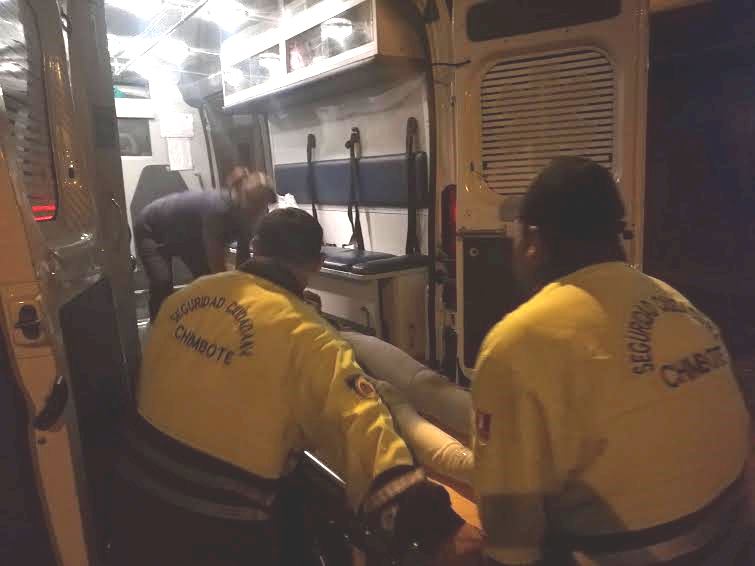 Chimbote: serenos auxilian a mujer que fue agredida por su pareja en una gresca