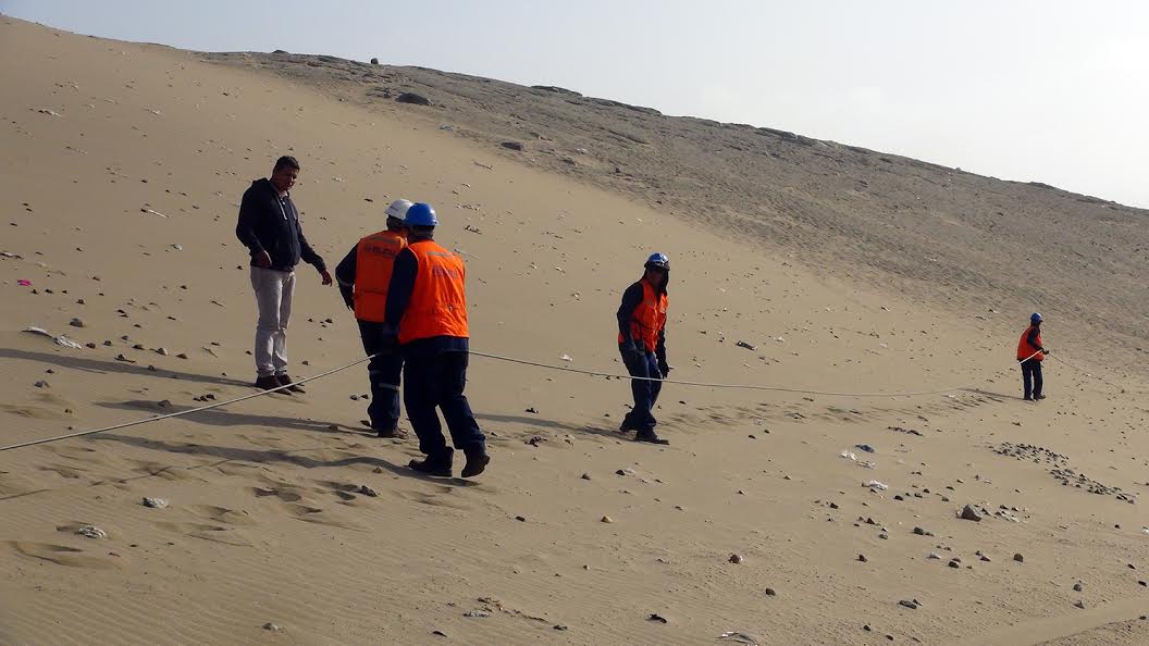 Municipio de Casma verificó retiro de red de fibra óptica en zona arqueológica