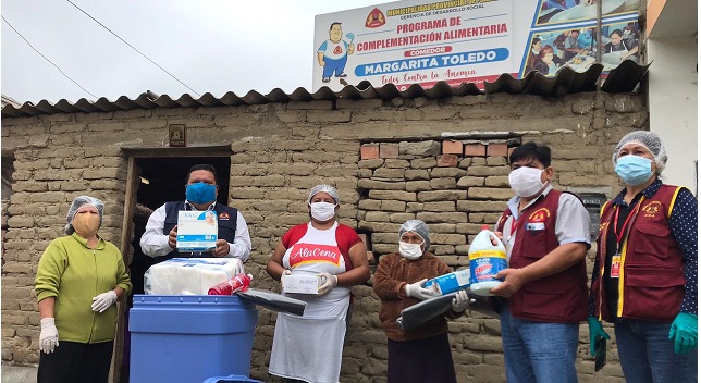 Comedores populares de la provincia del Santa se benefician con entrega de kits de limpieza