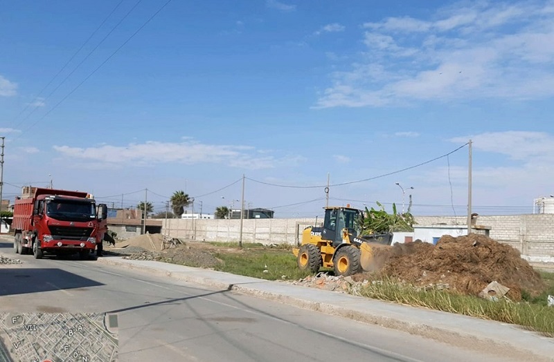 Chimbote: municipio sigue erradicando puntos críticos de arrojo de basura