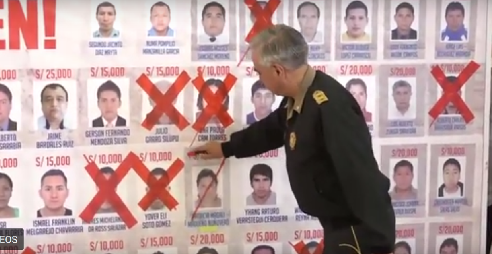 Incluyen a cuatro requisitoriados de Áncash en lista de 75 del Programa  de Recompensas