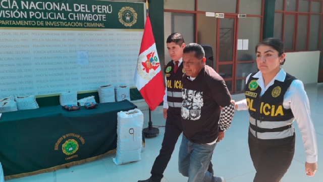 Narco atrapado en Chimbote trasladaba 584 kilos de droga de Ecuador a Lima