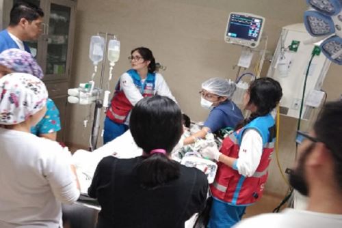 Trasladan de Chimbote a Lima a menor con quemaduras en 70% del cuerpo