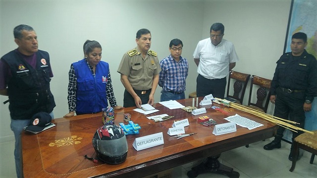 Autoridades anuncian operativos para impedir la venta de artefactos pirotécnicos en Chimbote