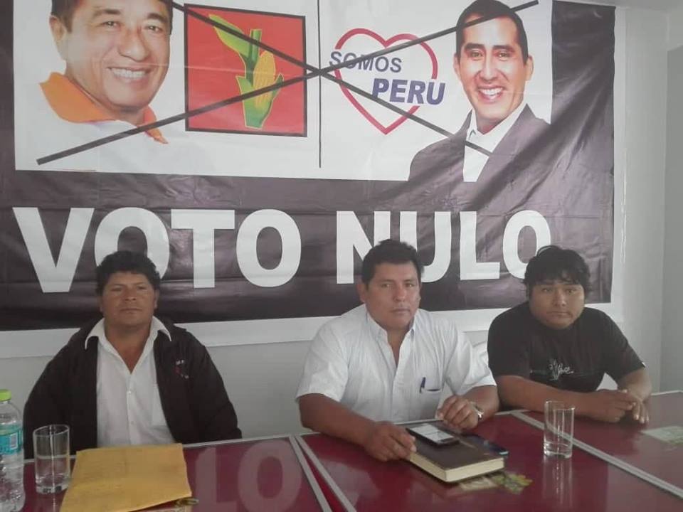 Asociación civil promueve el voto viciado para la segunda vuelta electoral en Áncash