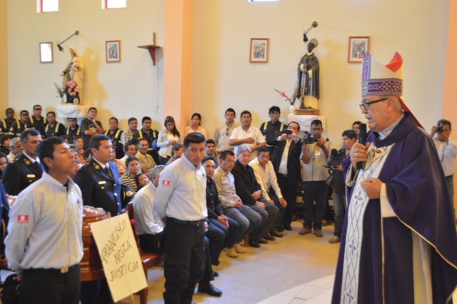 Obispo Piorno y presidente de AMPE piden cadena perpetua para asesinos de alcalde de Samanco