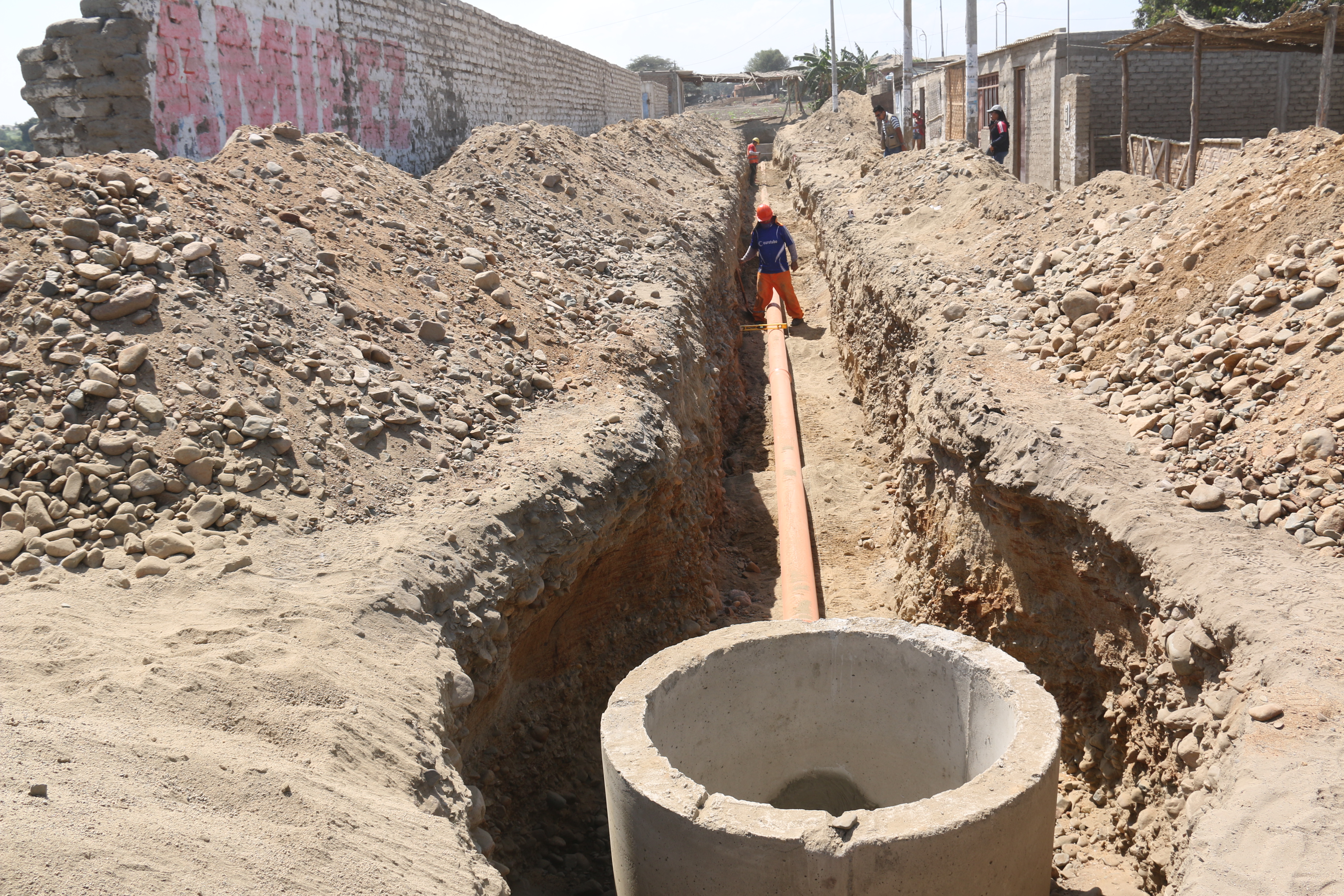  Realizan obras de agua y alcantarillado en asentamiento humano de  Chachapoyas y Pampadura