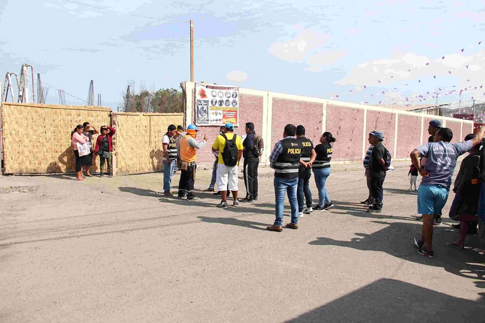 Coishco: Fiscalía inspecciona obra para prevenir actos de violencia por repartición de cupos