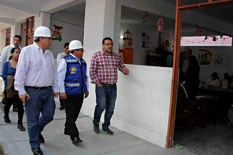 Chimbote: inspeccionan reconstrucción de colegio en la urbanización 21 de Abril 