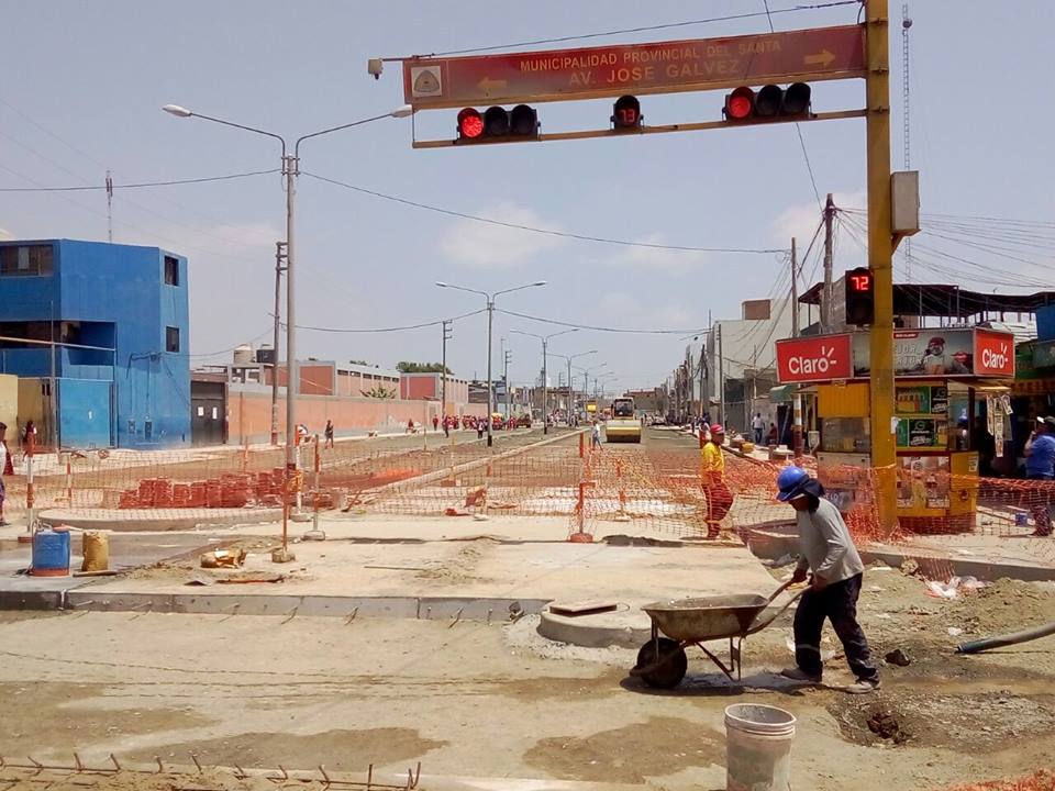 Chimbote: a fines de diciembre culmina plazo contractual de obra de la avenida Camino Real
