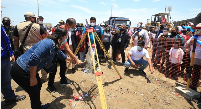 Chimbote: tras 7 años de abandono se reinicia construcción del estadio del pueblo joven san pedro