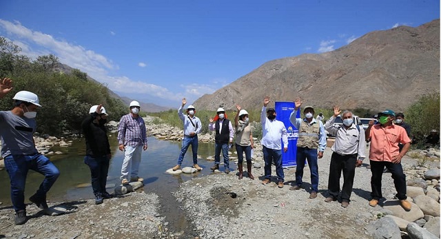 Inician obra de enrocado por 24 millones de soles en río Casma