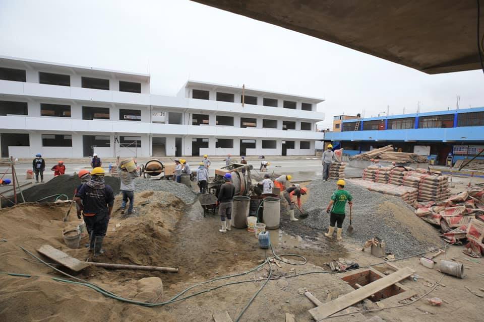 Obra del colegio Víctor Andrés Belaúnde debe ser entregada la primera semana de octubre