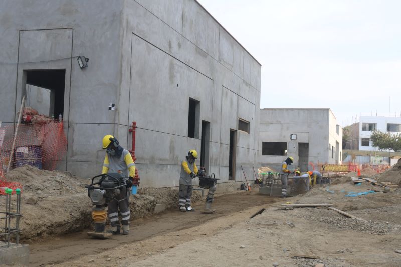  Reconstrucción de hospital de apoyo San Ignacio de Casma presenta un avance de más del 60 %